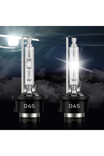 SONORH Set of 2 Xenon Bulbs D4S, 35W, HID, 6000k, for Car Headlights, +200%, SONORH®