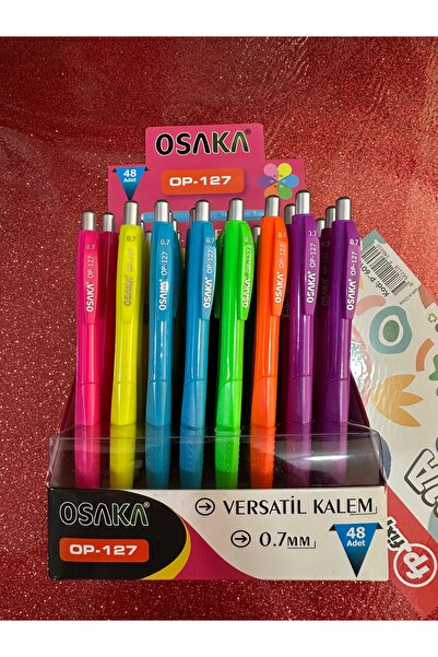 A&G world 48 adet üçlü kalem 0,7 versatil kalem 0,7 uçlu karışık renkler 48 adet