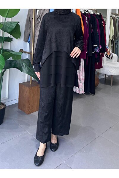 Ghisa KENDİNDEN DESENLİ KATLI TAKIM