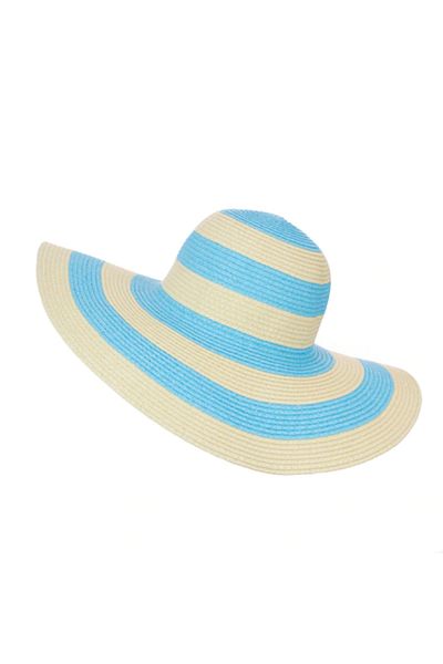 Intisimo Beach hat, Women, Turquoise/Beige