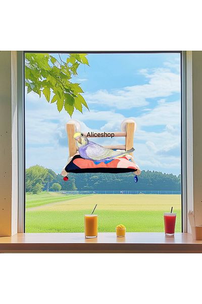 aliceshop Bird Glass Front Bed with 4 Suction Cups