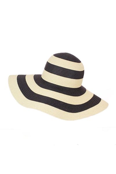 Intisimo Beach hat, Women, Black/Beige