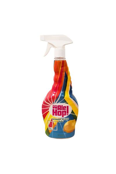 Ale Hop Detergent solutie curatat geamuri cu pulverizator, cu parfum de lamaie, 750 ml