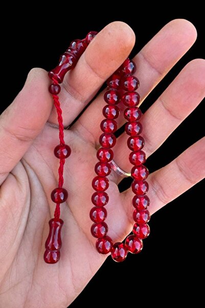 renery مسبحة صلاة من العنبر الناري الأحمر مع نظام تجعيد مصنوع بحرفية ماهرة مع...