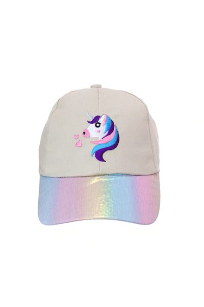 Intisimo Girls' Cap, Unicorn, Beige