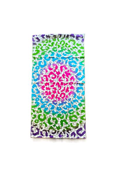 Kotonia Home Velvet Beach Towel 70x140 Cm, Cotton, Mandala Decoration