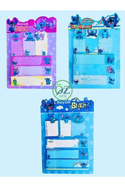 ÖZ OFİS Stitch Kawai 120 Yaprak Yapışkanlı Not Kağıdı 1 Kartela