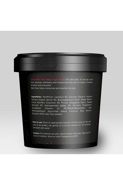 Celia Celia Oily Sugar Body Scrub with Fassi Aker 600g