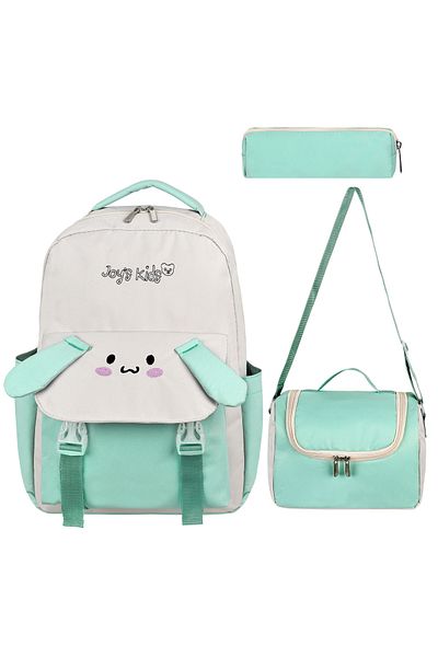 CAKARD Joy's Ki̇ds 3-Piece School Bag Set - Cute Rabbit Design