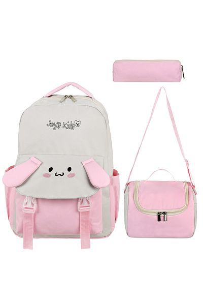 CAKARD Joy's Ki̇ds 3-Piece School Bag Set - Cute Rabbit Design