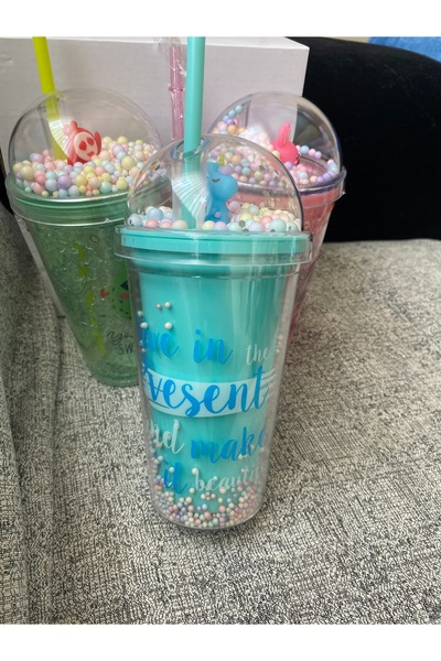 ARCET Renkli Pipetli Suluk Bardak