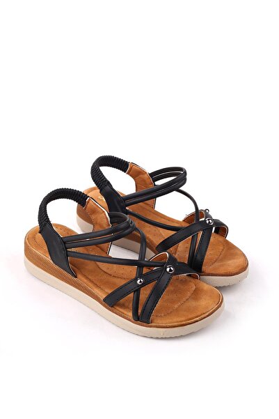 Papuçsepeti Shoe Basket 333 Women's Daily Anatomical Comfortable Sole Sandals