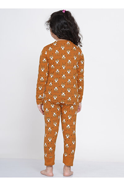 LAUREN SMITH Girl's Pajama Set Long Sleeve Top with pants 2 Piece Printed Sleepwear