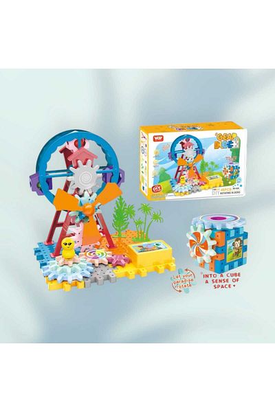 OEM Ferris Wheel Battery-Operated Building Set, 46 PIECES, Multicolor, 3+