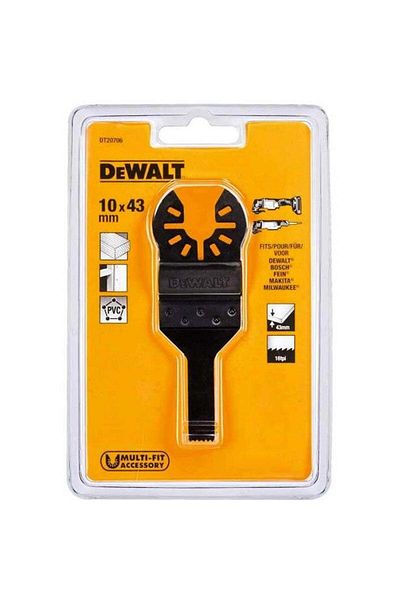 Dewalt Lama/panza pentru masini multifunctionale-fierastraie electrice, taieri fine in lemn, 43x10 mm