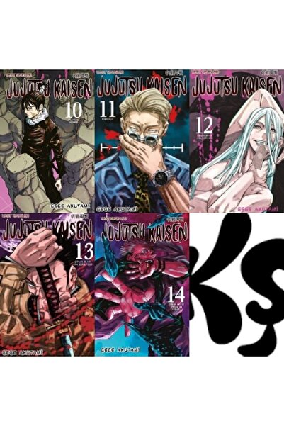 Gerekli Şeyler Yayıncılık Jujutsu Kaisen 10-11-12-13-14 manga seti (5 kitap) ...