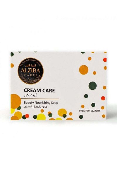 Alziba cares Cream Care Soap for Skin Cleaning and Complete Care - 100g