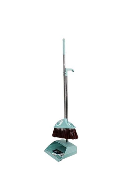 Roco Broom and Dustpan Set – Self-Standing with Clip-On Design