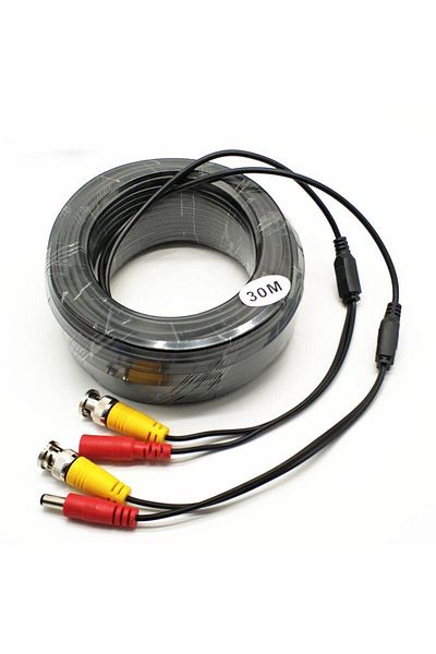 Other Video and power cable 30 meters LN-EC04-30M; DC and BNC connectors; Video Power: 26 AWG