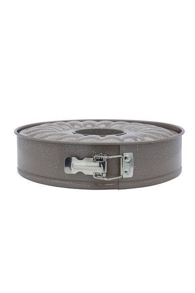 Alsaif Gallery Granite Cake Mold Bake Chef, Round, 24cm - Light Brown