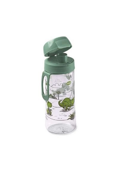 Snips Dino Tritan Drinking Water Bottle Green and Clear 0.50 Liter