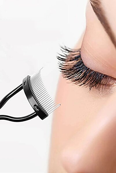 poswicon Kirpik Ayırıcı Tarak Kirpik Kıvırma Aleti Kirpik Düzenleyici Alet Aparat Pratik Kullanışlı