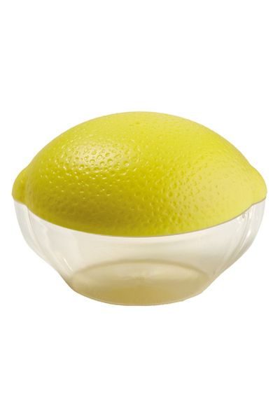 Snips Dishwasher Safe Lightweight BPA Free Durable Plastic Lemon Keeper Yellow and Clear