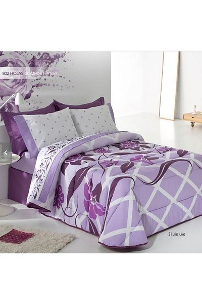 Pierre Cardin Limojo Hugos Luxury Purple Super King 8 Piece Duvet Set