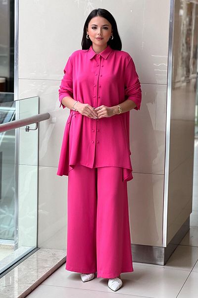 Ghisa Double Button Detailed Shirt Pant Suit