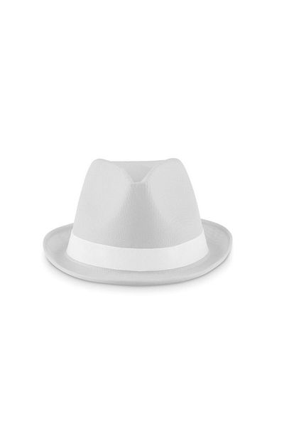 dalimag Colorful polyester hat, ribbon not included, 11 cm x 27 cm, white