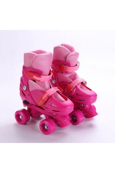 rexa حذاء تزلج قابل للتعديل سهل الارتداء - حذاء رياضي بعجلات دوارة قابلة للسح...