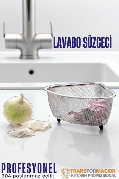 Transformacion Sink Strainer -Sink Trash - Inside Sink Garbage Strainer 304 Stainless Steel 721845