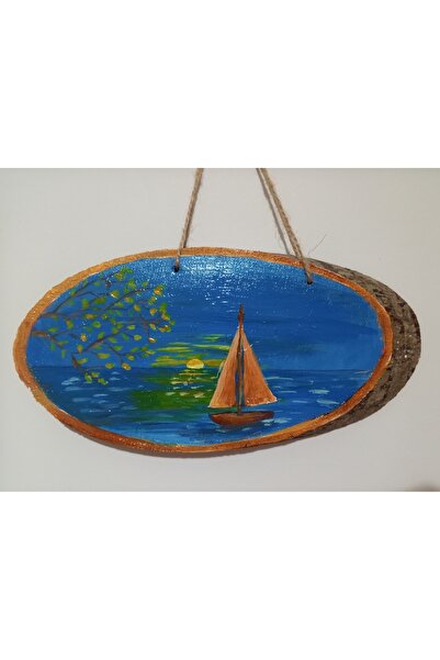 Sarisa Pictură acrilică pe trunchi de copac