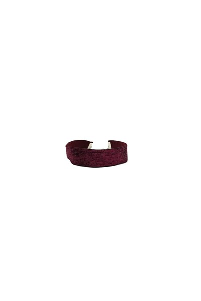 SYAZE Dark Pink Glitter Elastic Choker Necklace