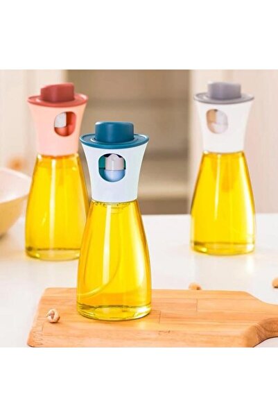 OptaPro 1 Adet 220 ml Çok Amaçlı Zeytinyağı Soya Sos Sirke Şişesi Sprey Cam Ş...