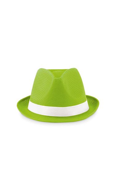 dalimag Colorful polyester hat, ribbon not included, 11 cm x 27 cm, green,