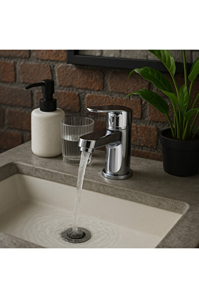 ferrara Bathroom sink faucet La Brocca NAPOLI P300D105, Single lever, sanitary brass, Chrome finish