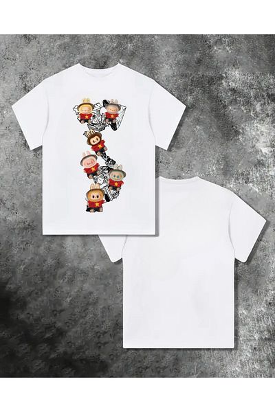 Touz Moda Μπλουζάκι Labubu Printed Unisex Oversize