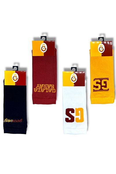 Galatasaray Licensed Adult 4 Pairs Booties Socks 1905-Y