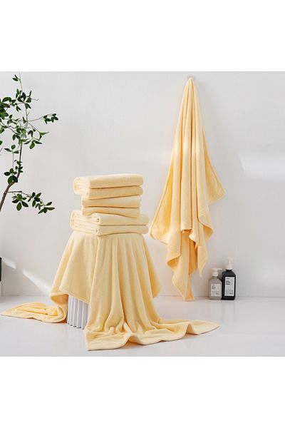 REEFI Modern Rustic Medium Body Towel - Lemon (70*140 cm)