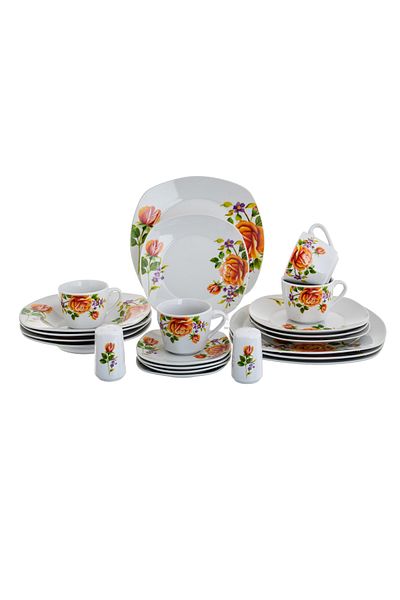 HIC Ceramic Dinner set 22 pieces for 6 persons