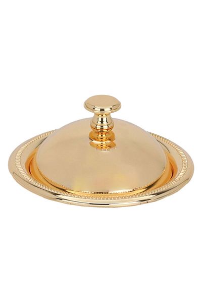 Alsaif Gallery Tamriya Steel Alsaif Gallery, 11 cm, Round, Engraved - Gold