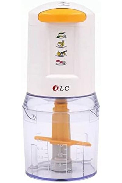 DLC Electric Chopper with Stainless Steel Blade, 0.5 L Capacity, Dual Speed High and Low, Ideal for Dess
