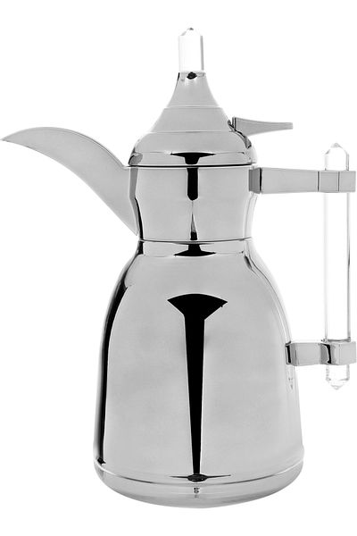 Alsaif Gallery Dallah Shahad Steel Alsaif Gallery, 0.35 Liter - Silver