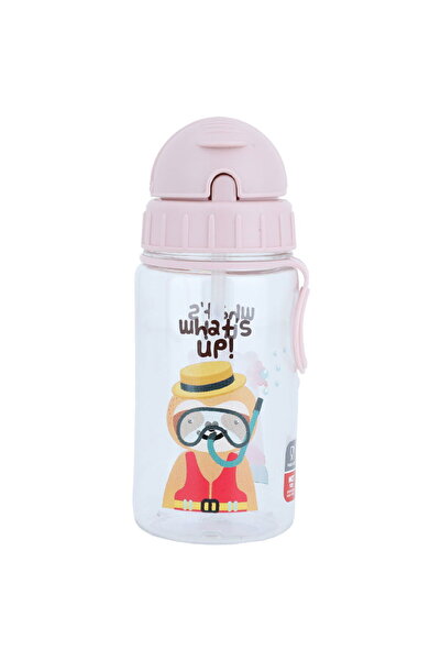 Generic Al Saif Gallery Plastic Bottle, 250 Ml, Straw - Clear Pink