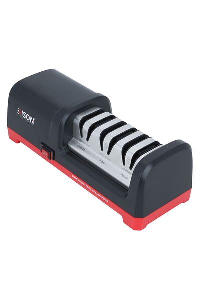 Alsaif Gallery Edison Electric Knife Sharpener, 3 Grades, 18W - Black
