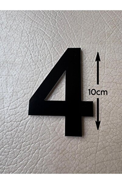 Door Number 10 CM No. 4 Apartment Table Cabinet Number Black Self Adhesive