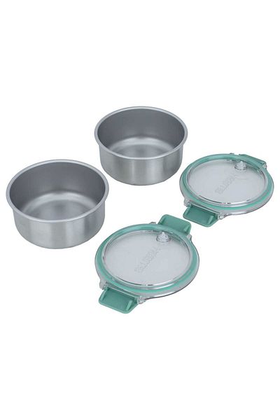 Alsaif Gallery Food Storage Set Steel Alsaif Gallery, 200 ml, 2 Pieces - Silver