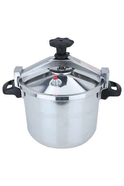 Alsaif Gallery Aluminum Pressure Cooker Al-Asouf, 8 Liters - Silver