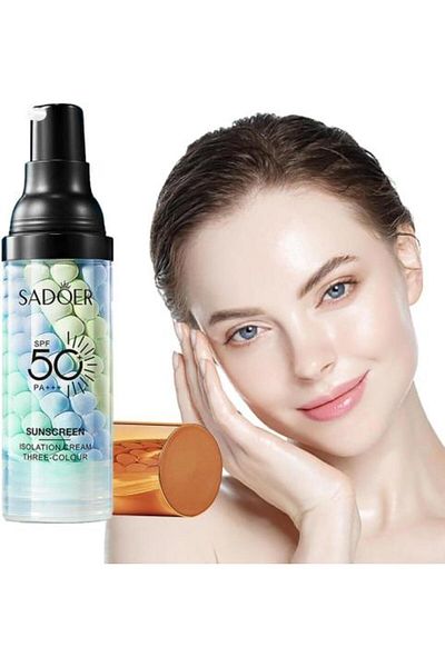 SADOER SPF 50+ PA+++ Sun Protection Cream with Three Colors